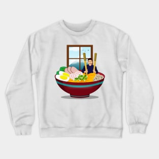 I LOVE RAMEN NOODLES Crewneck Sweatshirt